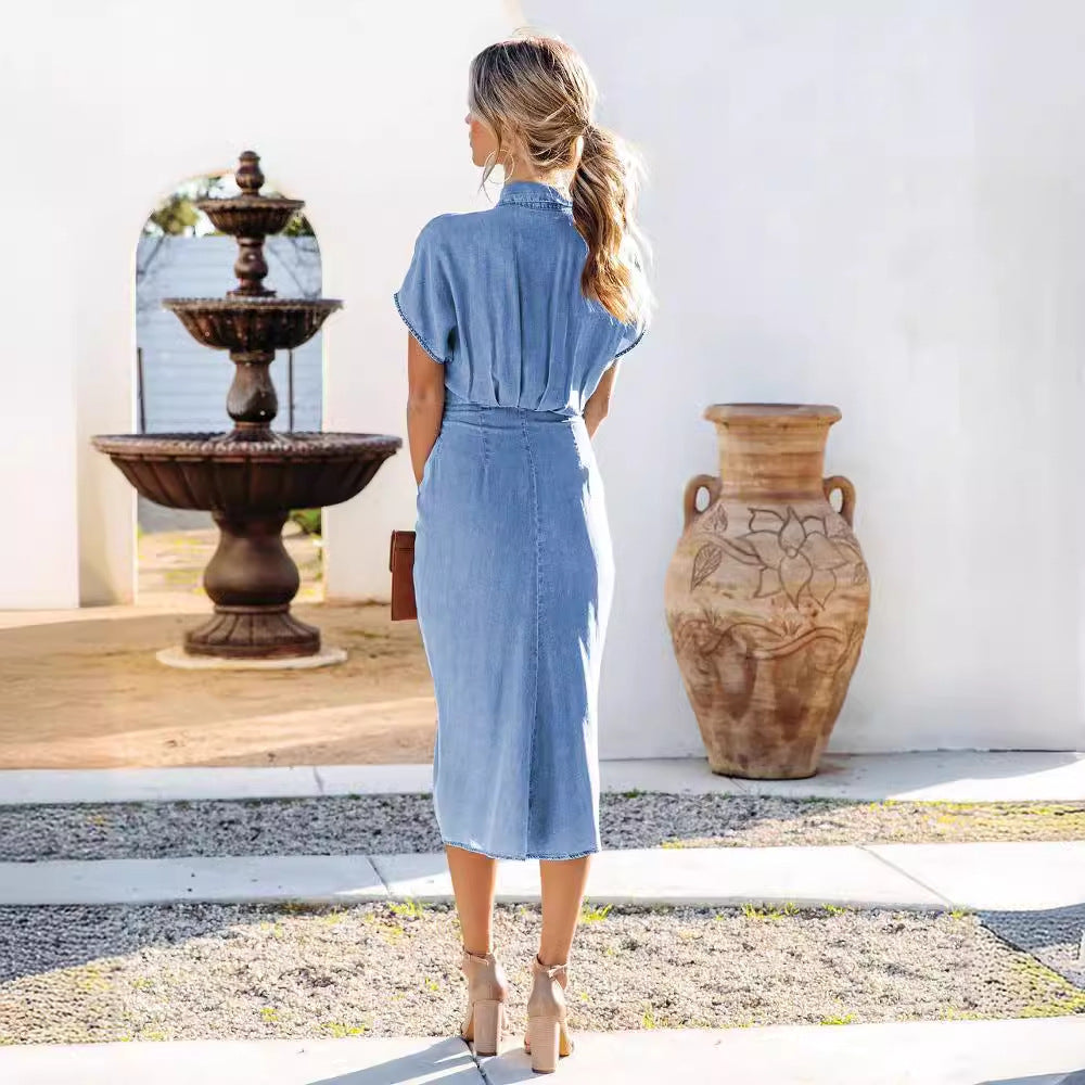 The Avenue Denim Midi Dress