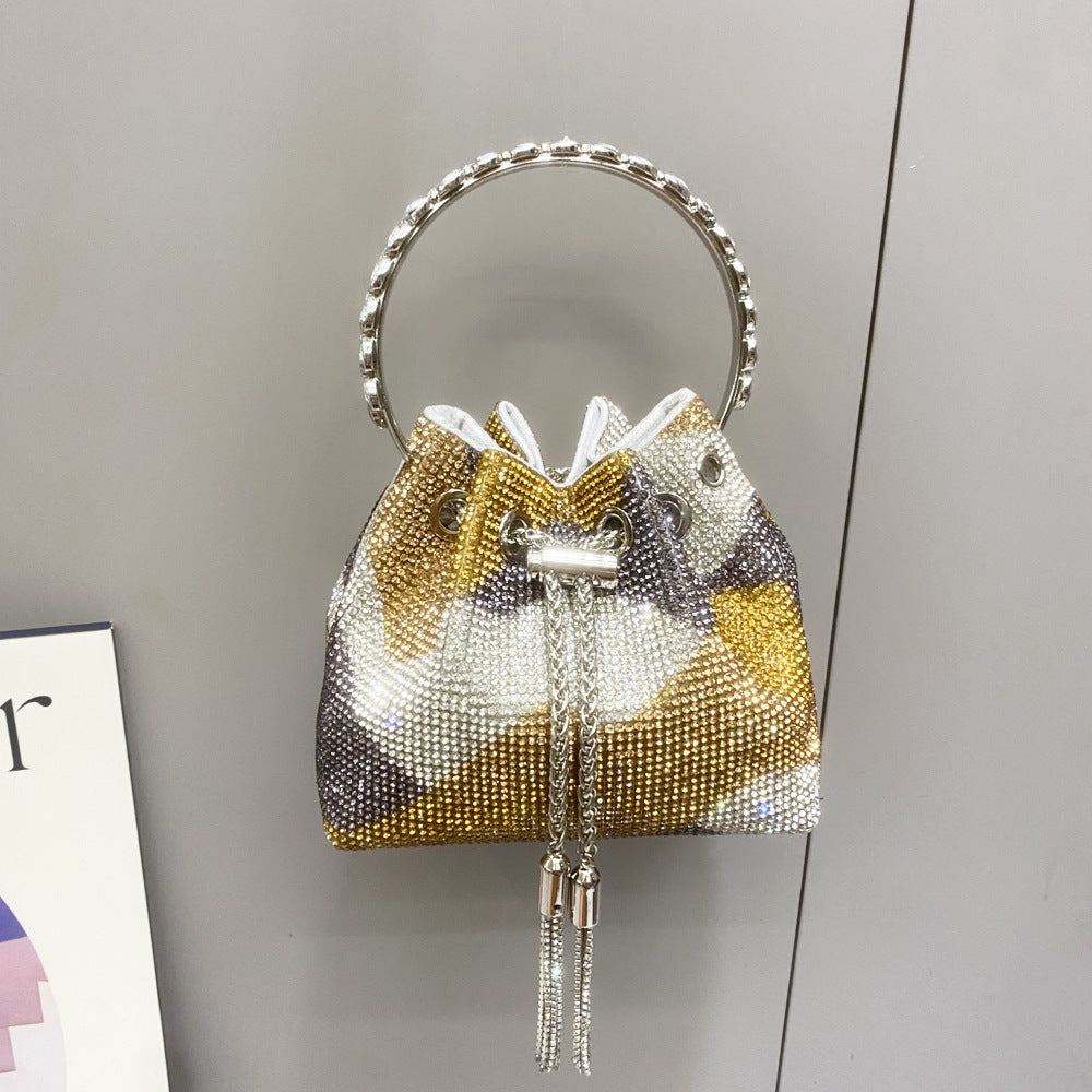 The Cleo Crystal Bucket Bag