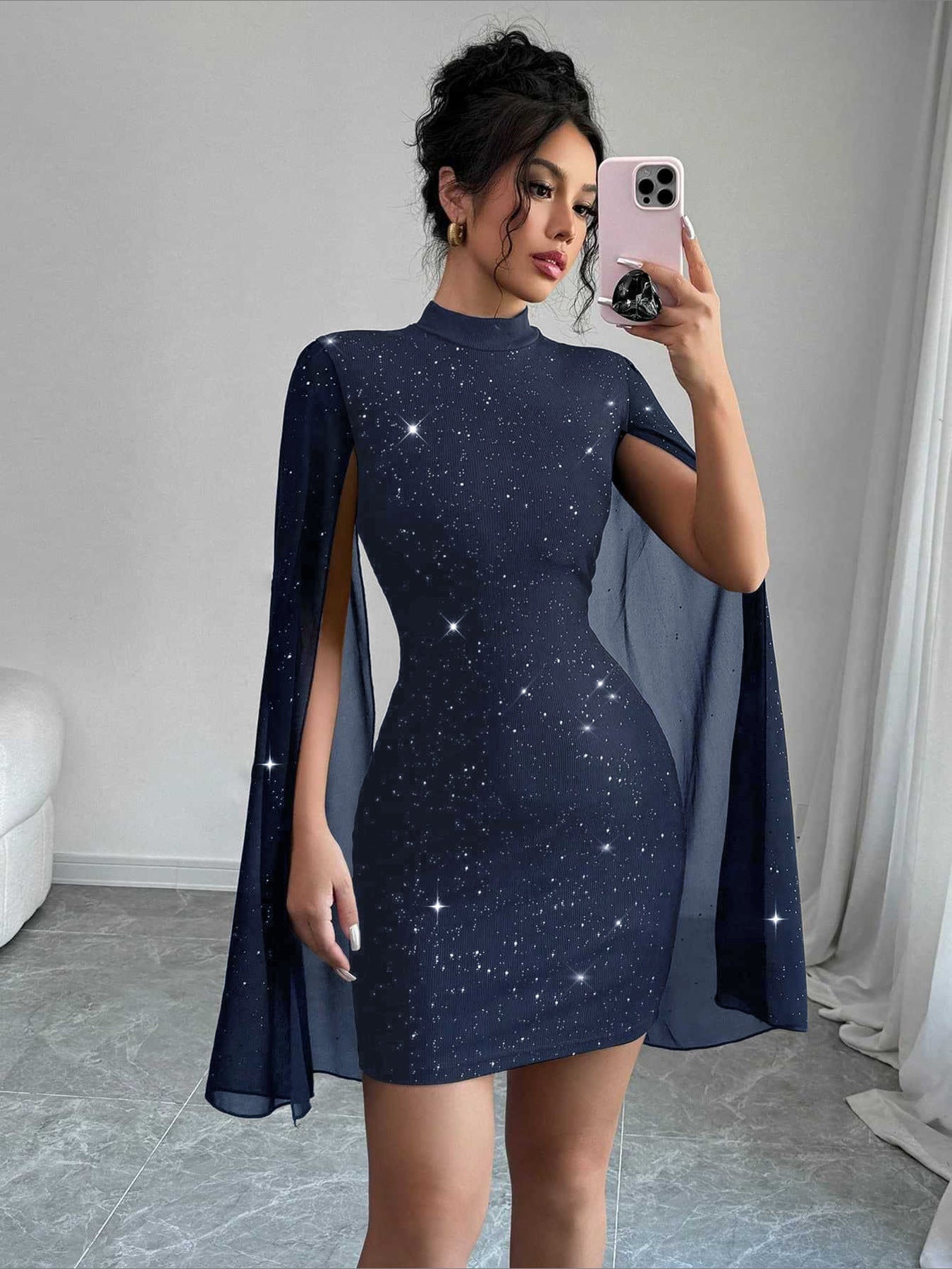 The Vesper Cape Dress
