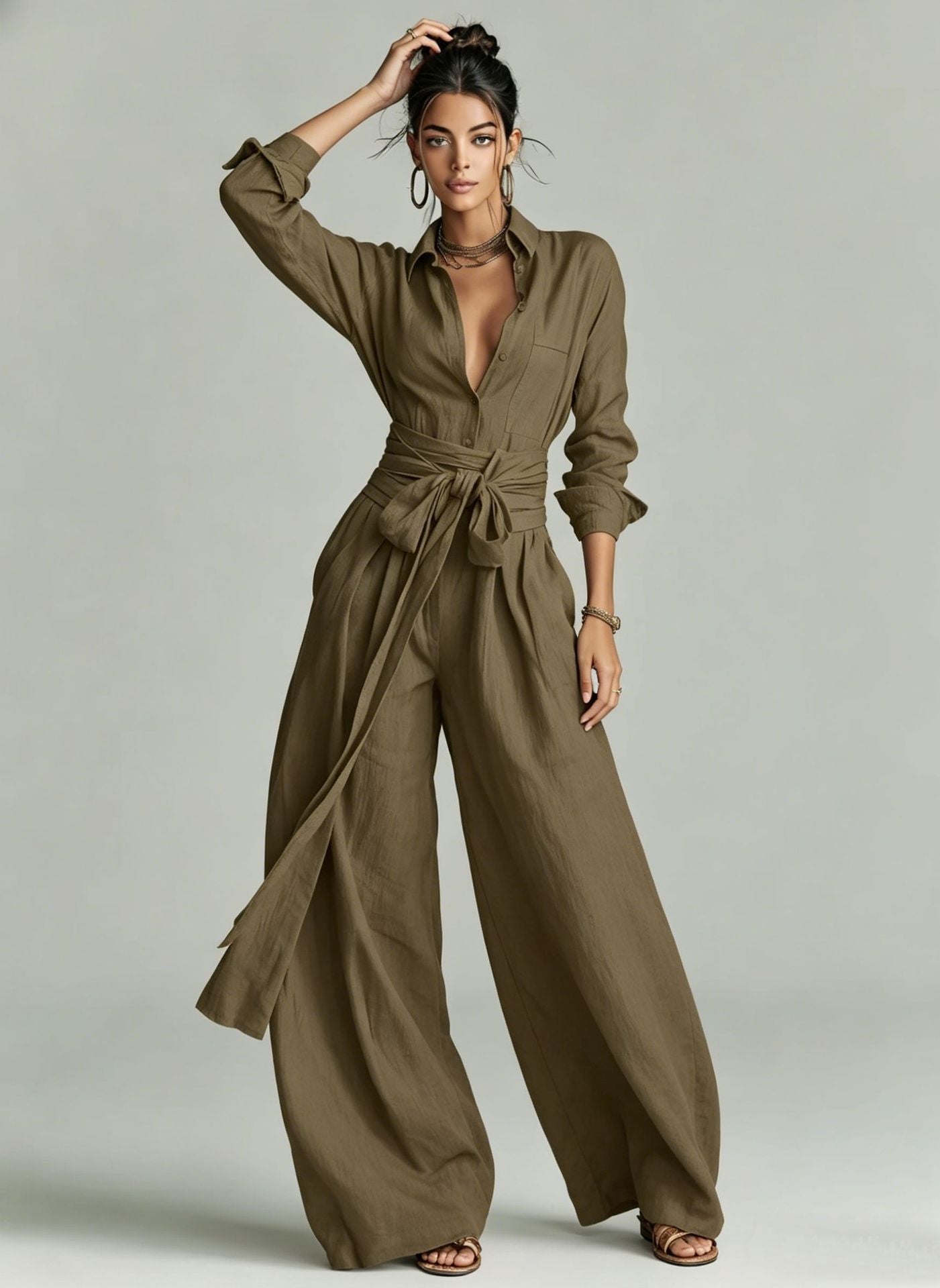 The Riviera Linen-Bblend Jumpsuit