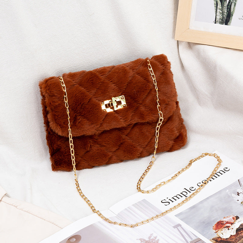 The Plush Chain Shoulder Bag