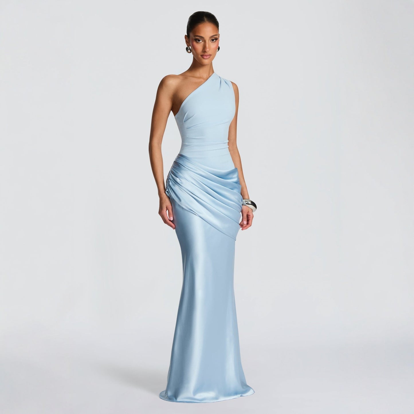 The Vesper Ruched Column Gown