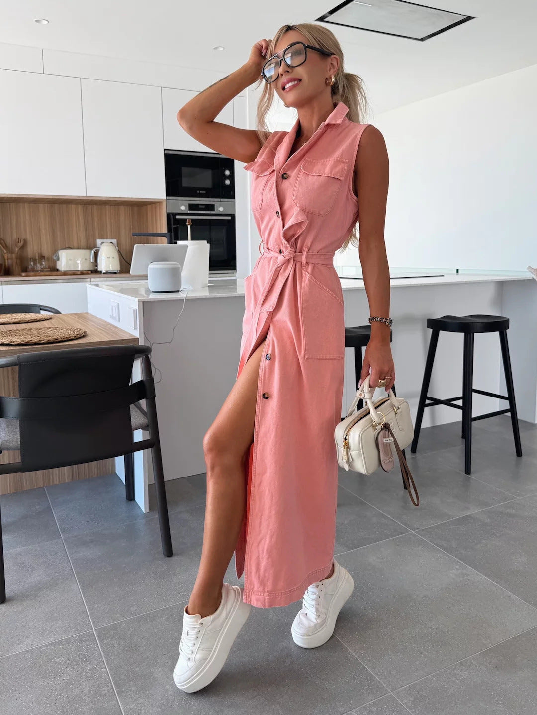 The Avenue Denim Midi