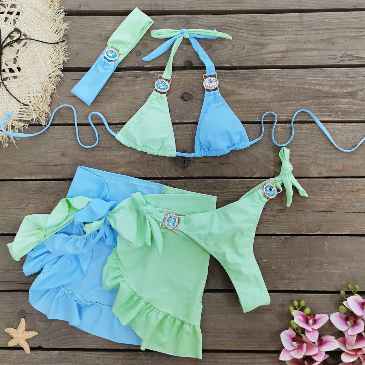 The Ibiza Tri-Piece Swim Set