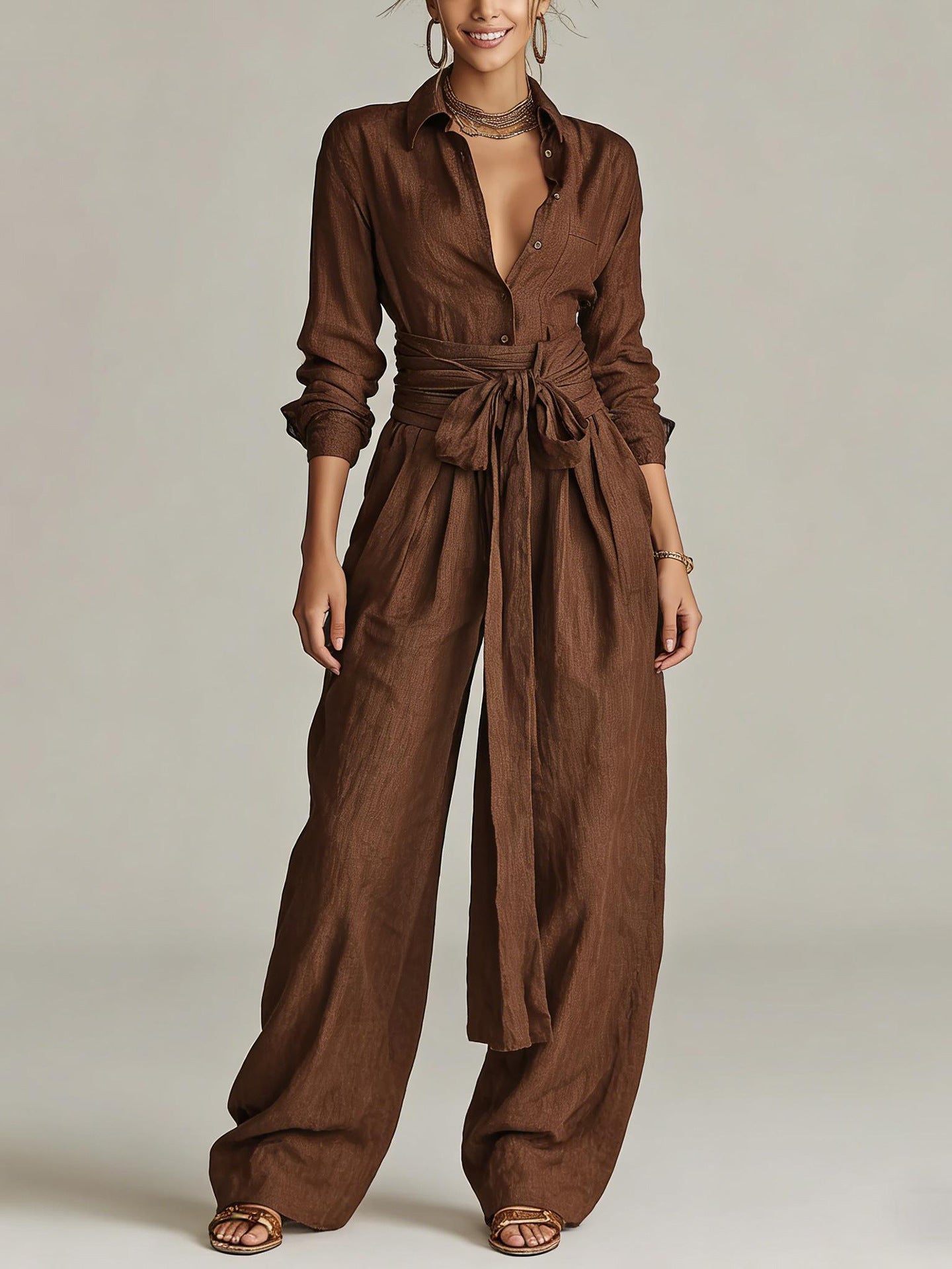 The Riviera Linen-Bblend Jumpsuit