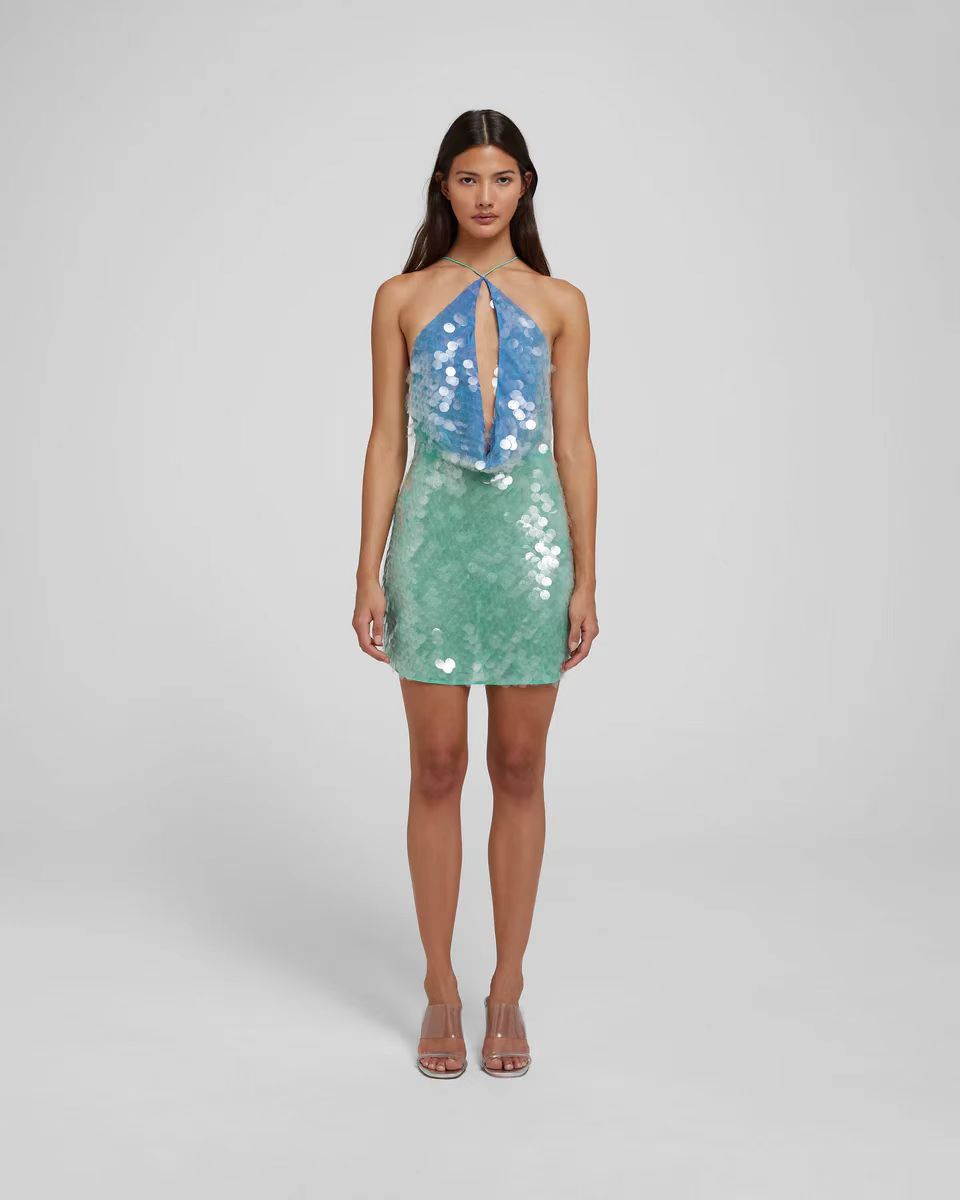 Zaria Halter Mini Dress