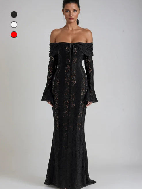 The Luminary Lace Column Gown