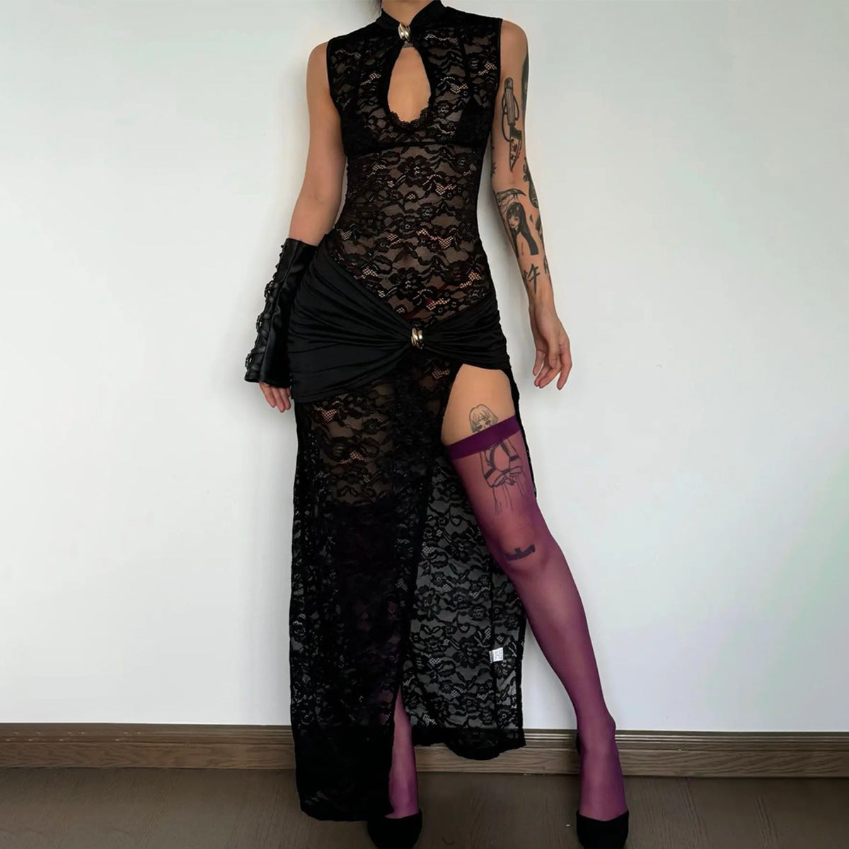 The Luminary Lace Column Gown