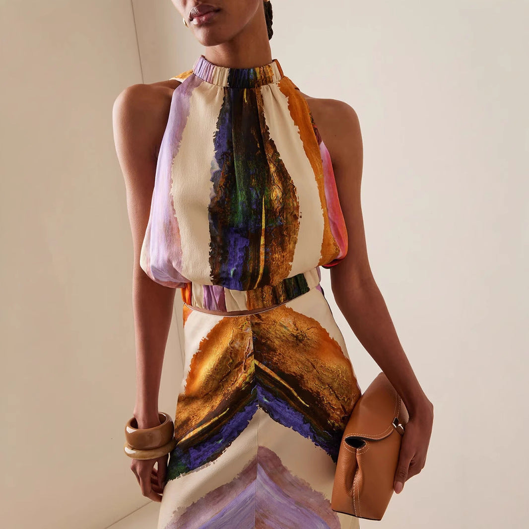 The Escapade Printed Maxi
