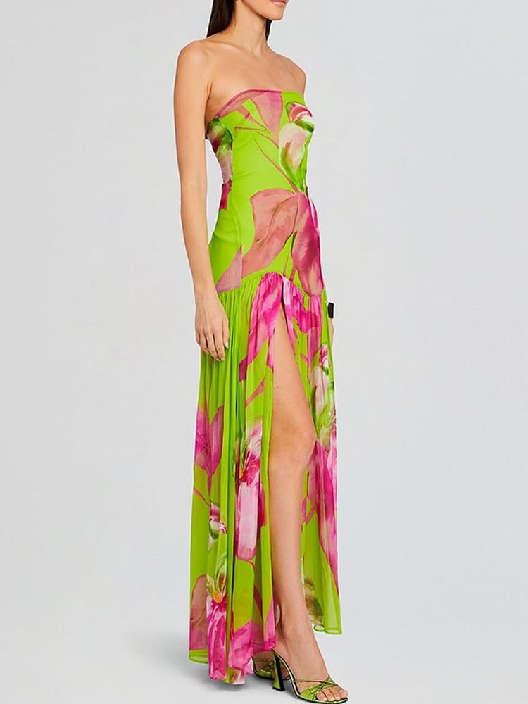 The Riviera Fuchsia Gown