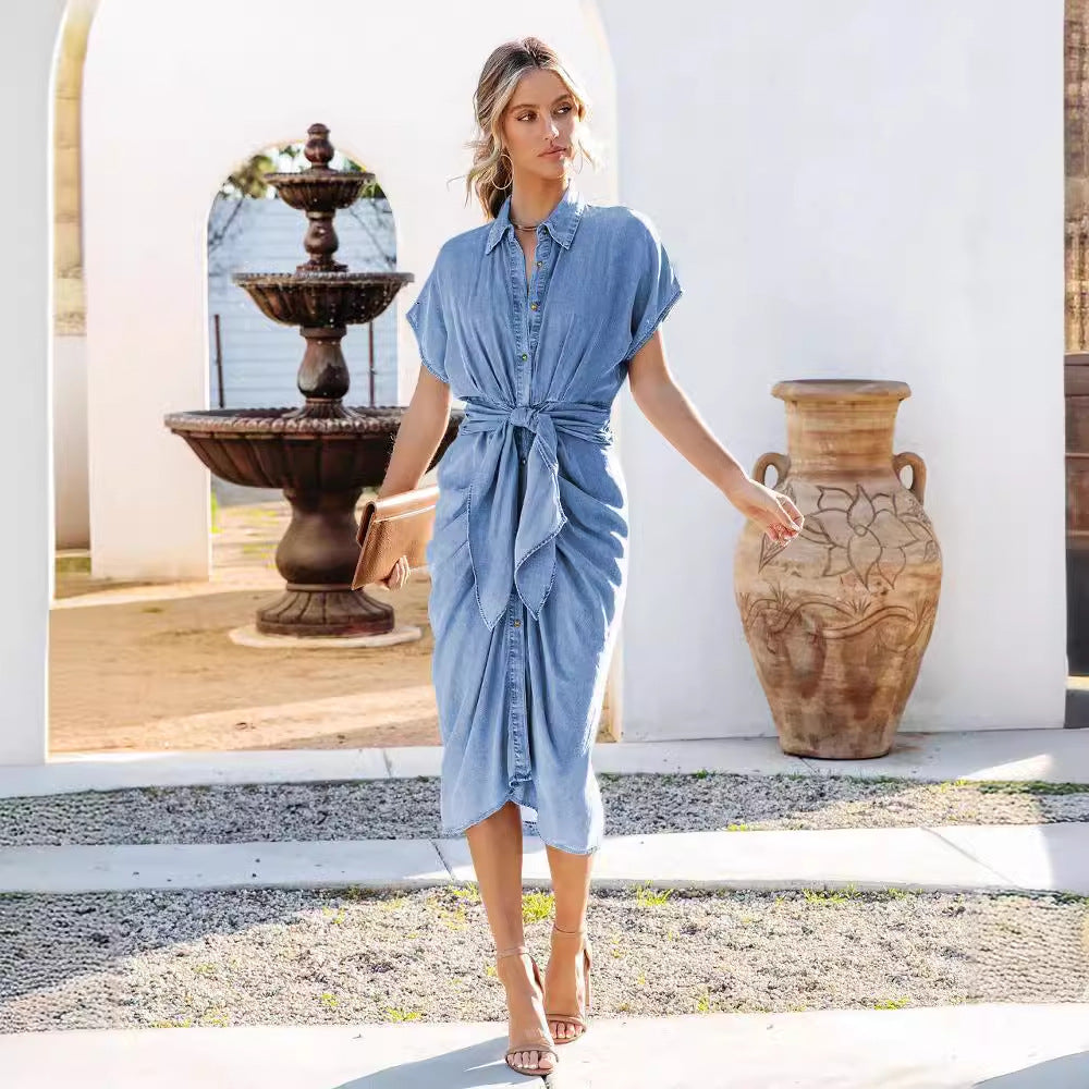 The Avenue Denim Midi Dress