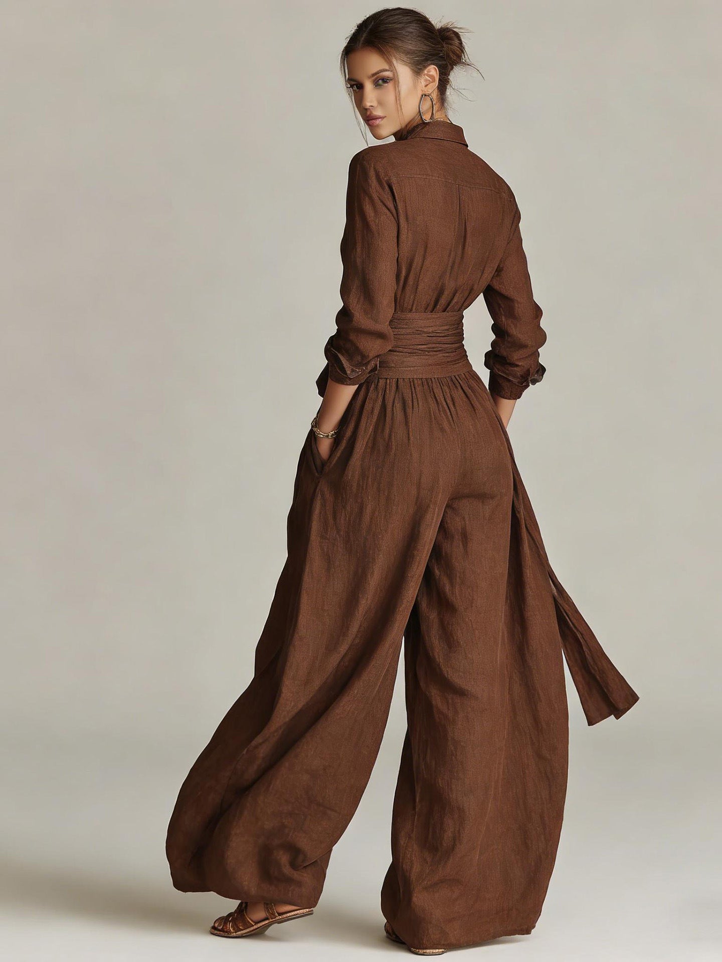 The Riviera Linen-Bblend Jumpsuit