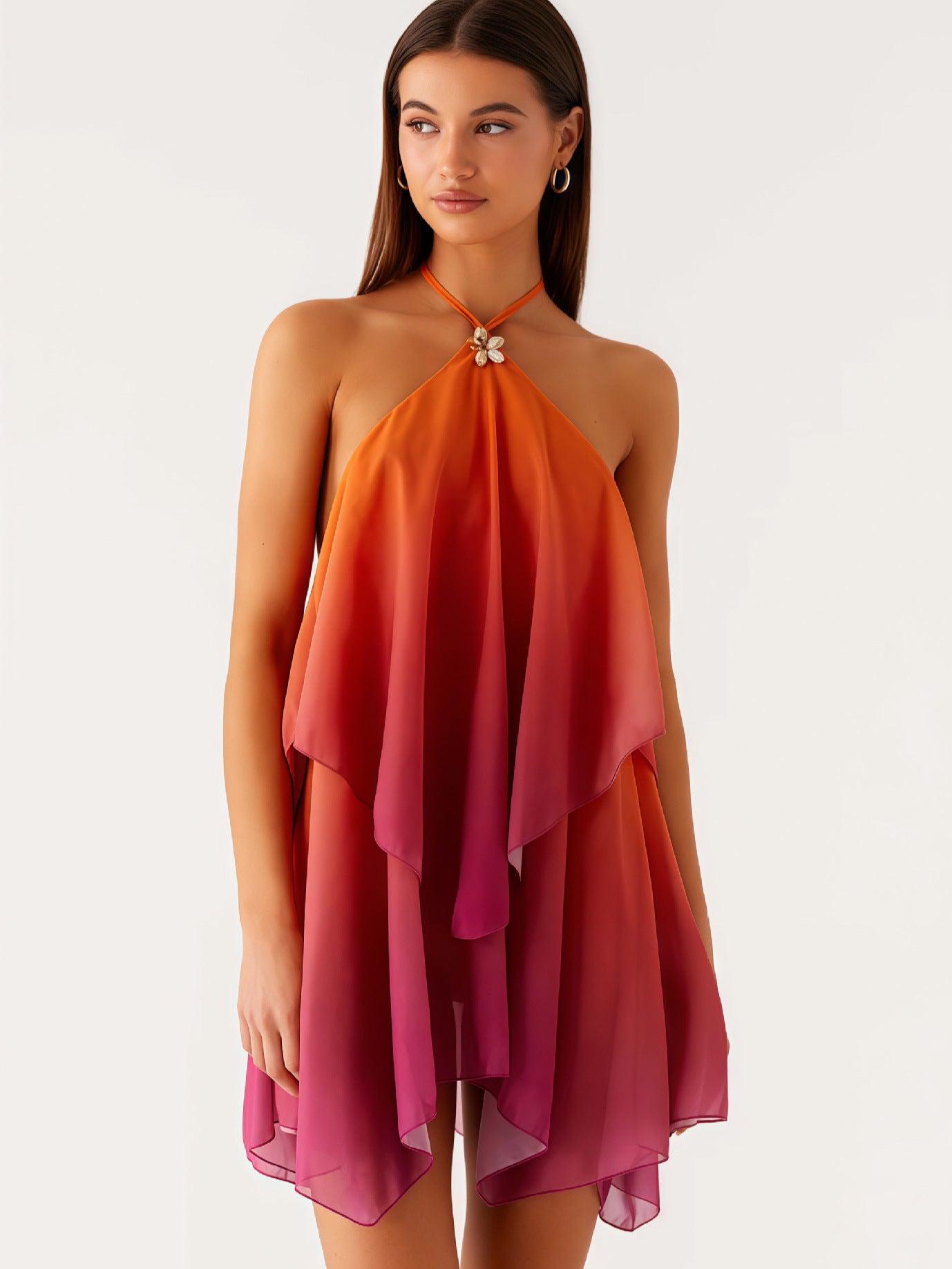 The Ombré Mesh Halter Mini