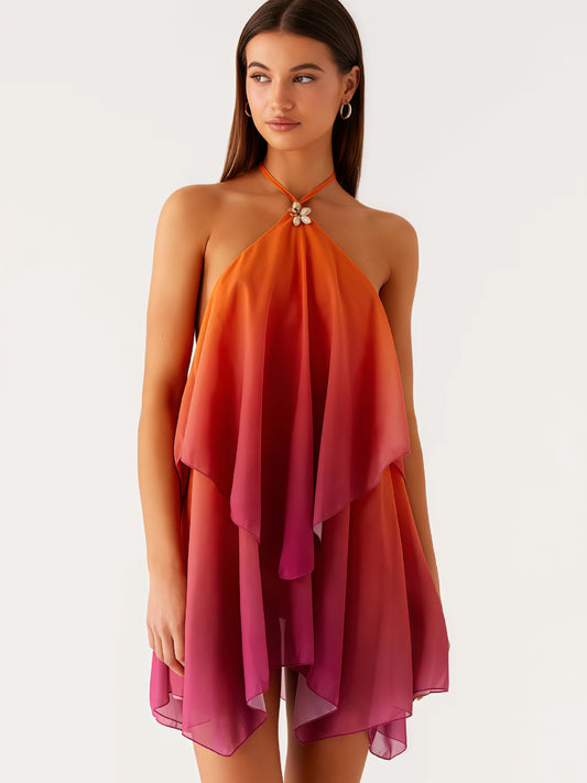 The Ombré Mesh Halter Mini
