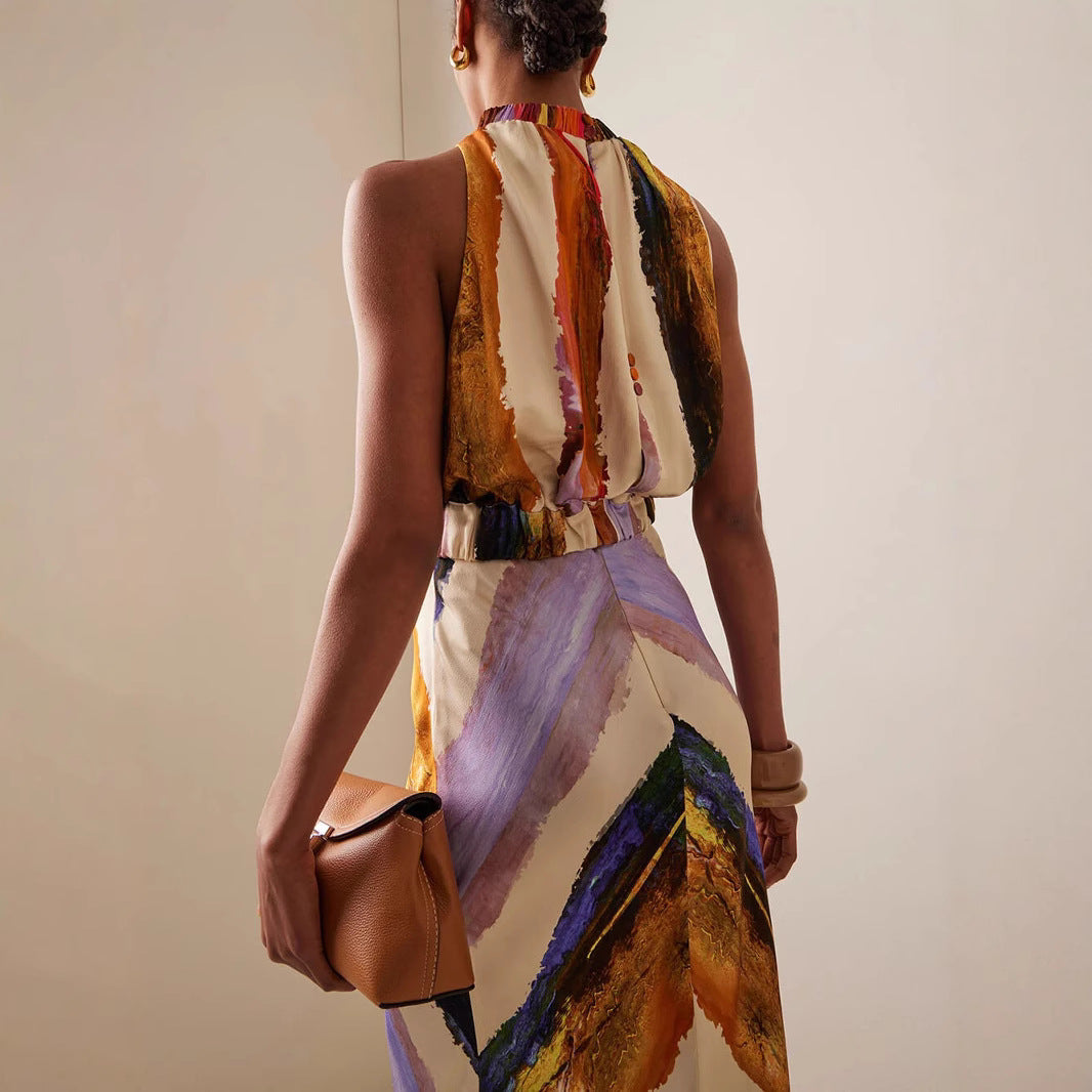 The Escapade Printed Maxi