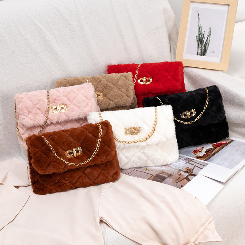 The Plush Chain Shoulder Bag