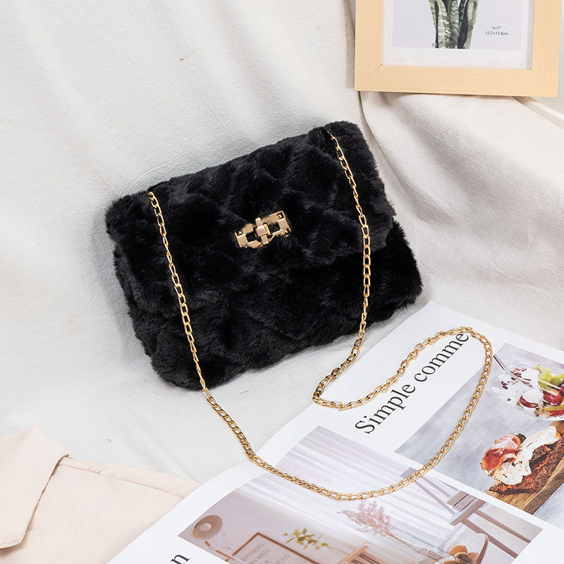 The Plush Chain Shoulder Bag