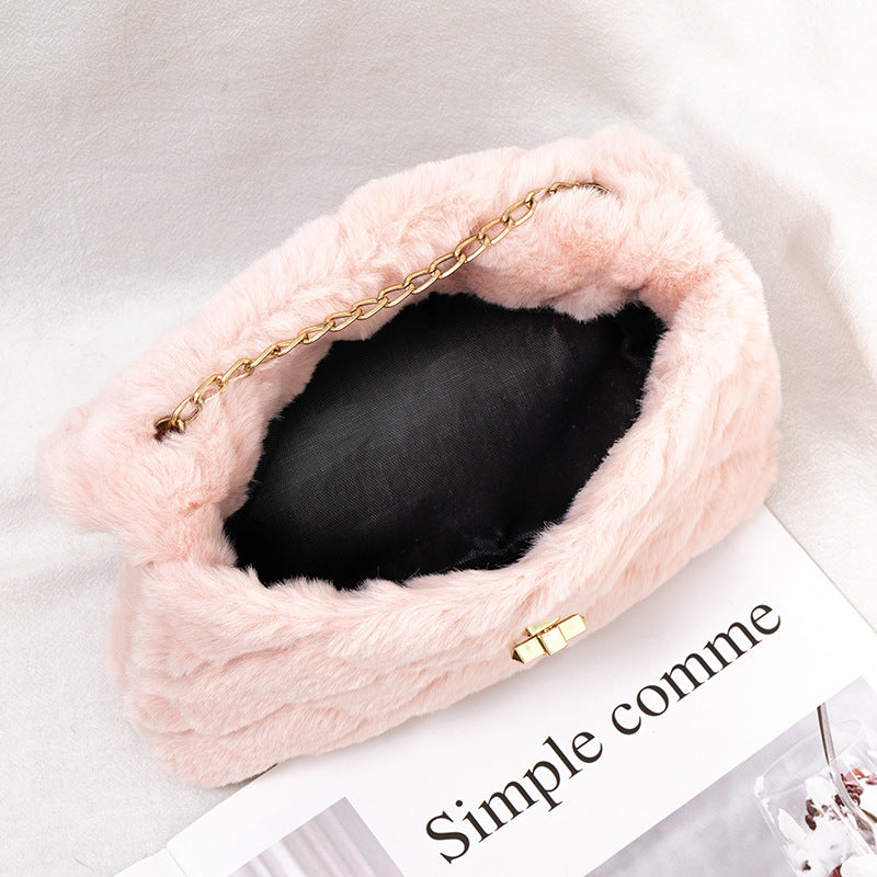 The Plush Chain Shoulder Bag