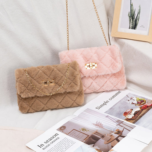 The Plush Chain Shoulder Bag