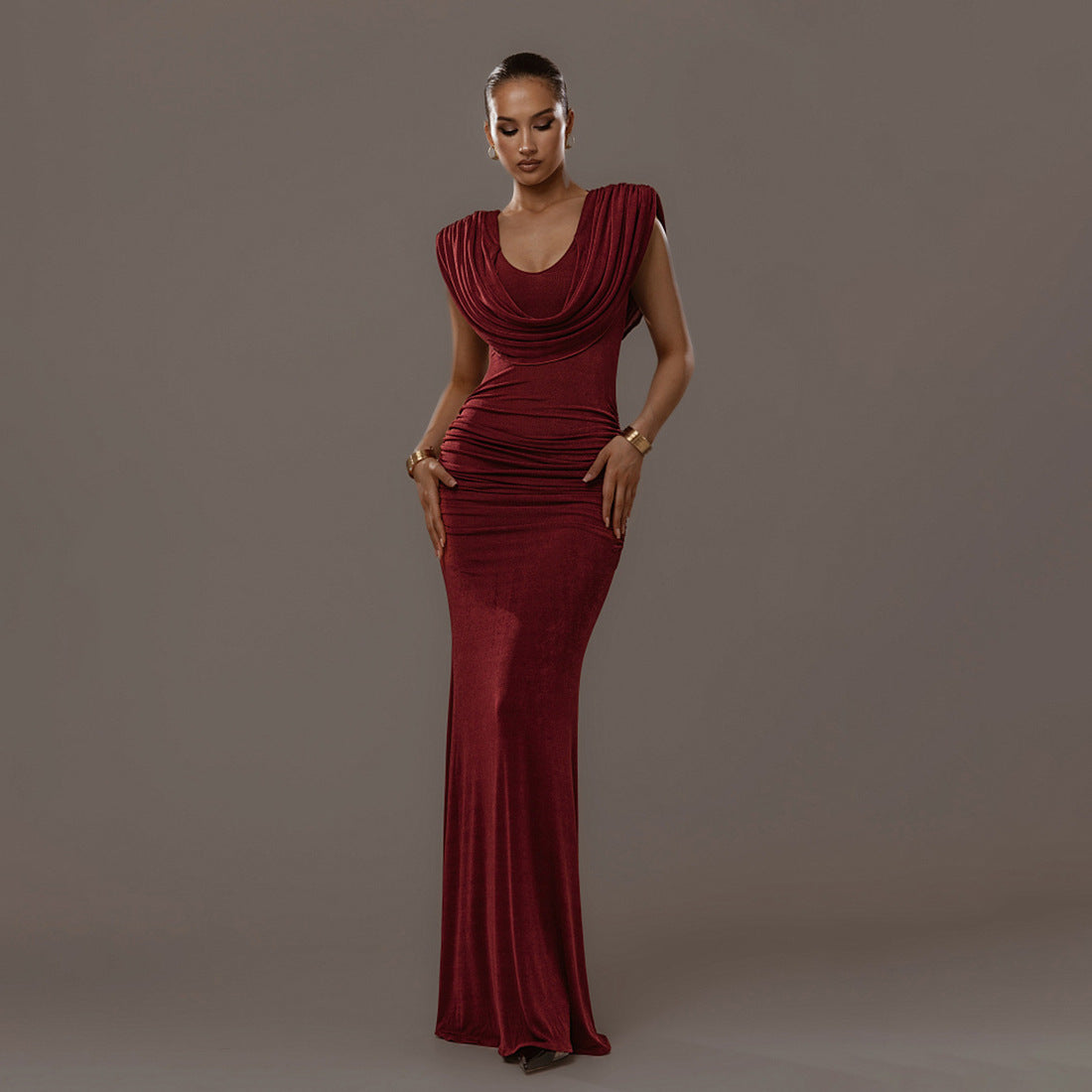 The Atelier Cowl-Neck Gown