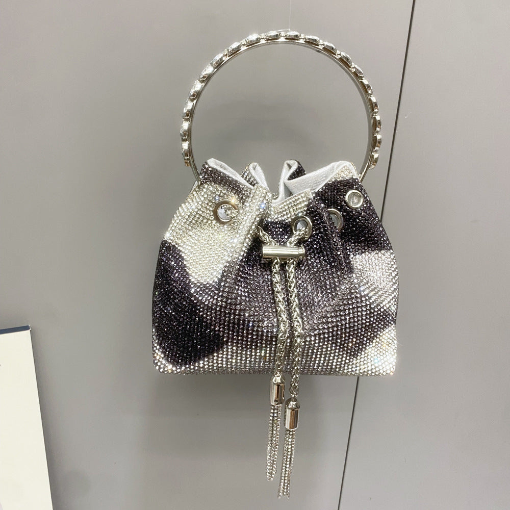 The Cleo Crystal Bucket Bag