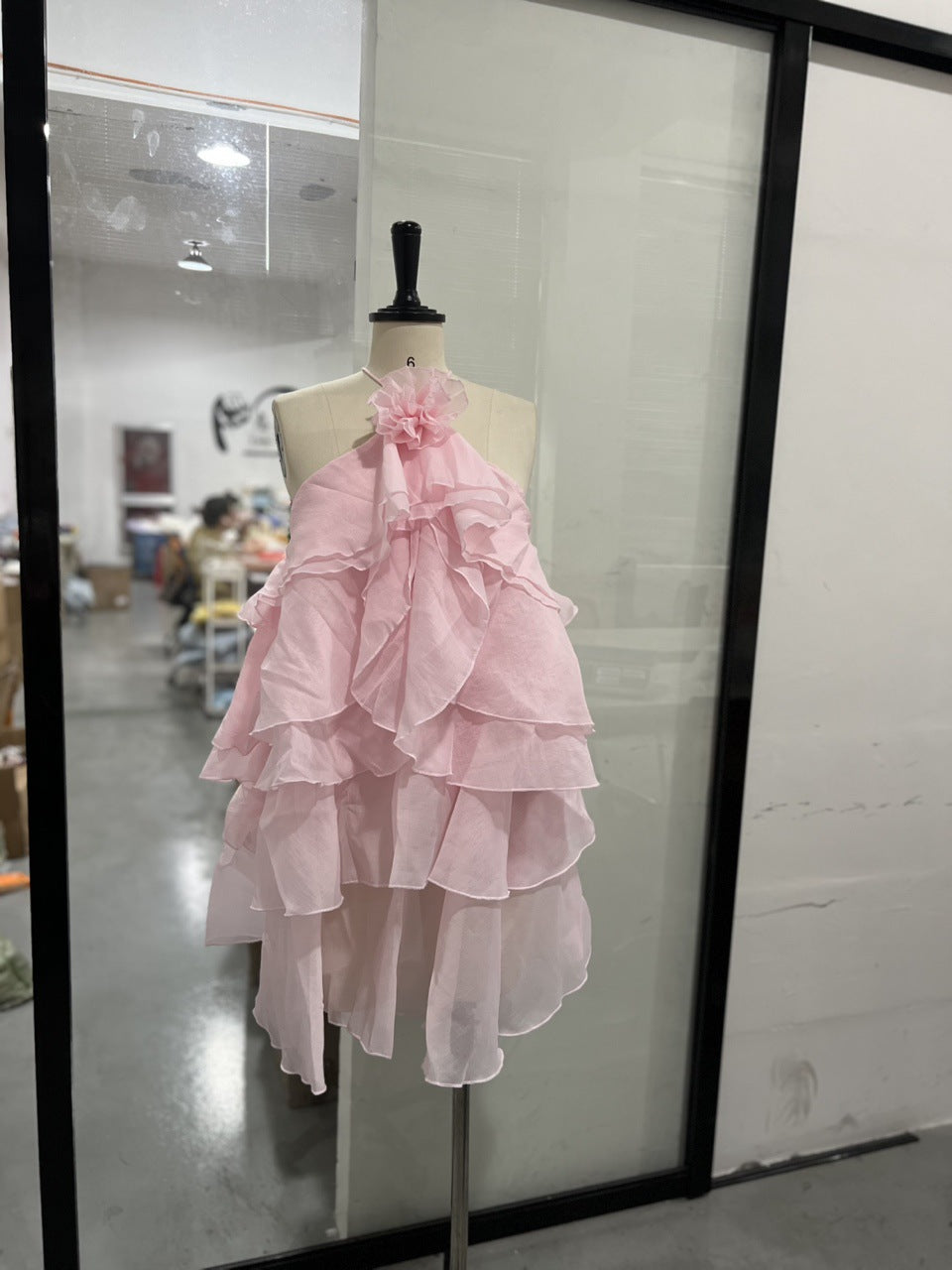 Floral Halter Neck Maxi Dress