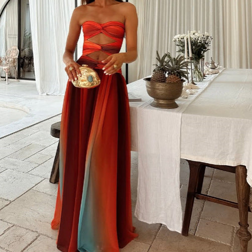 The Horizon Pleated Maxi