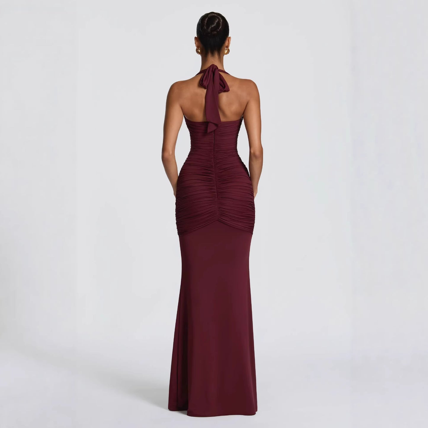The Celine Tailored Column Gown