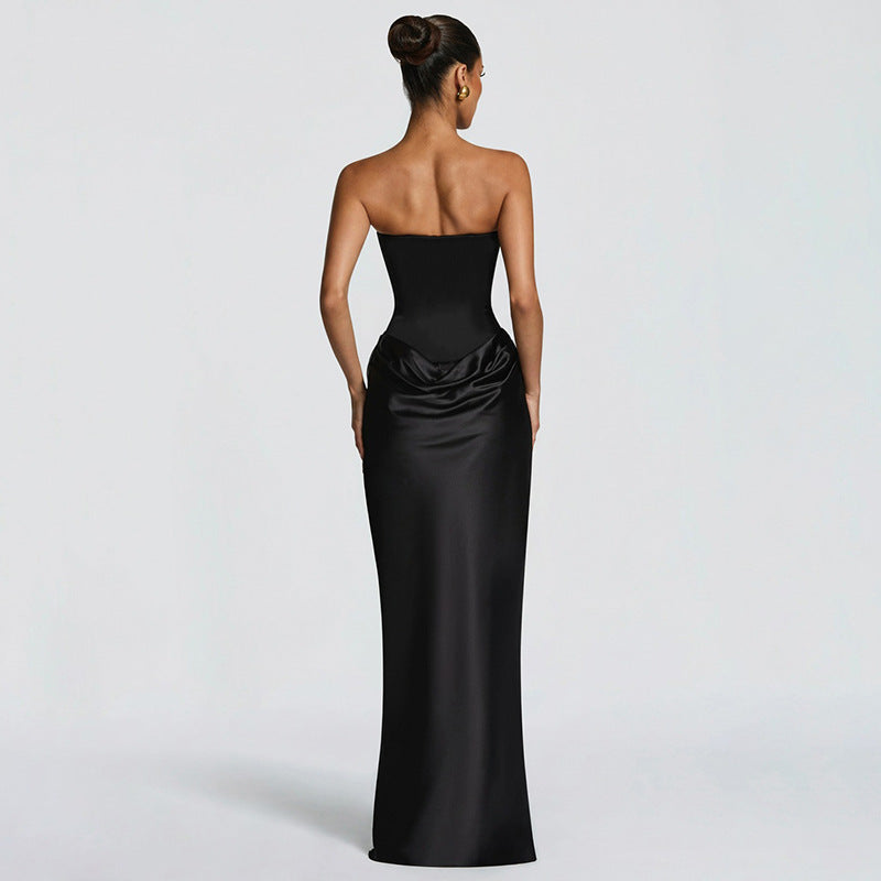 The Noire Ribbon Gown