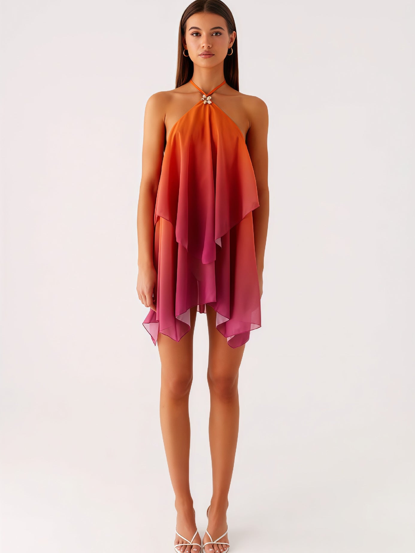 The Ombré Mesh Halter Mini
