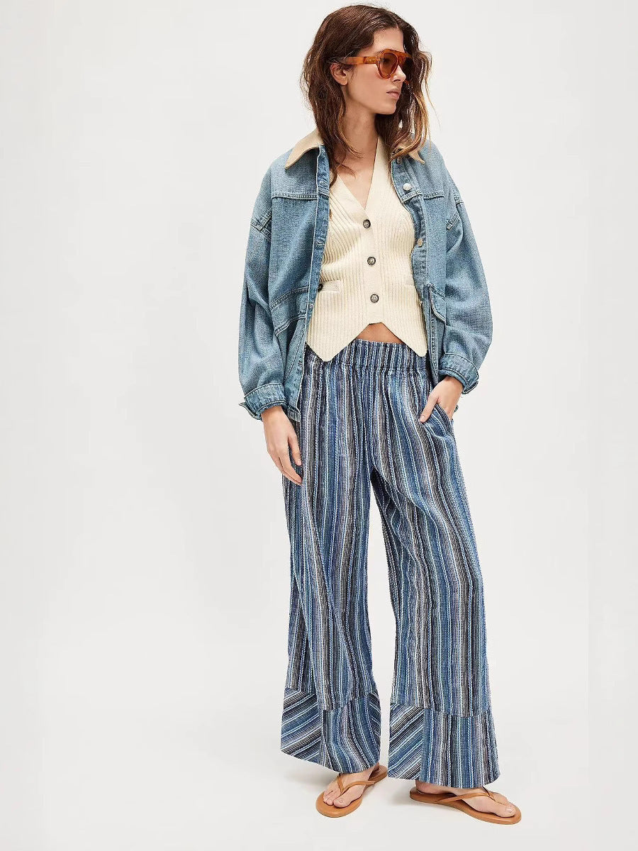 The Avenue Pleated Wide-Leg