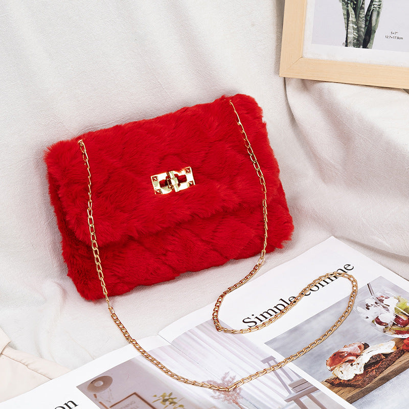 The Plush Chain Shoulder Bag