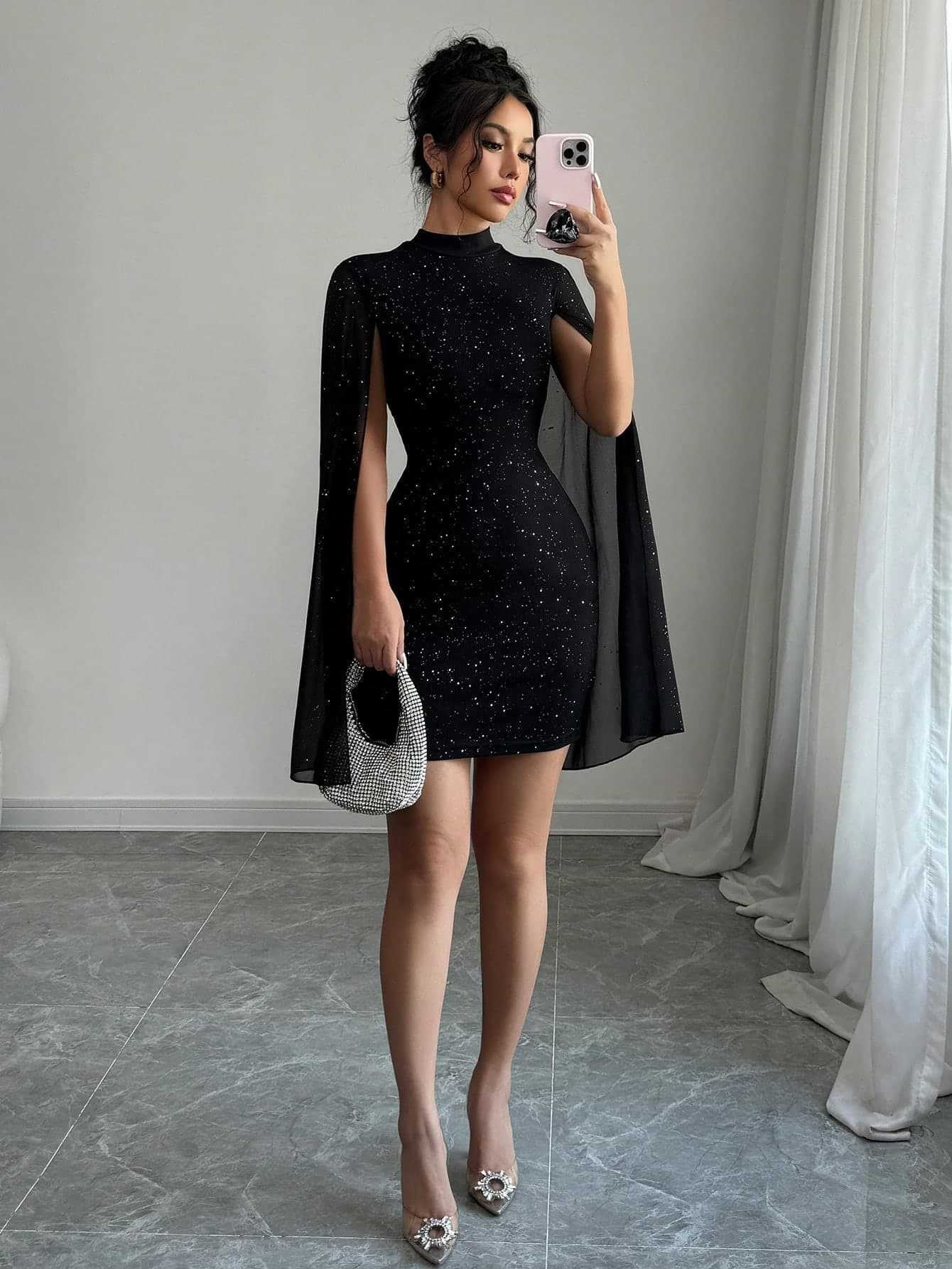 The Vesper Cape Dress