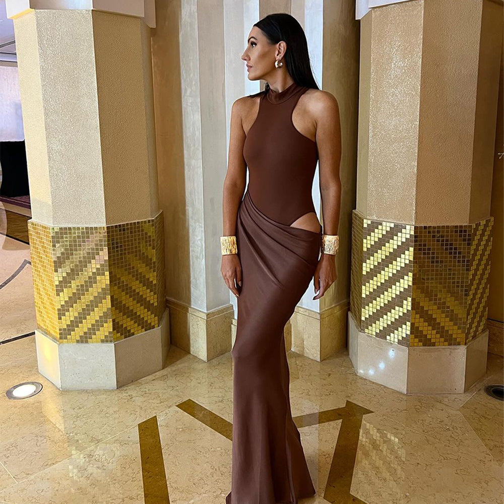 The Amara Cut-Out Column Gown