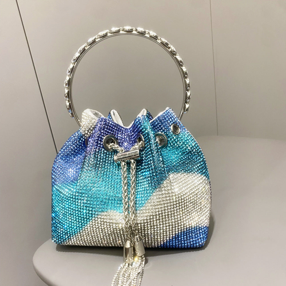 The Cleo Crystal Bucket Bag