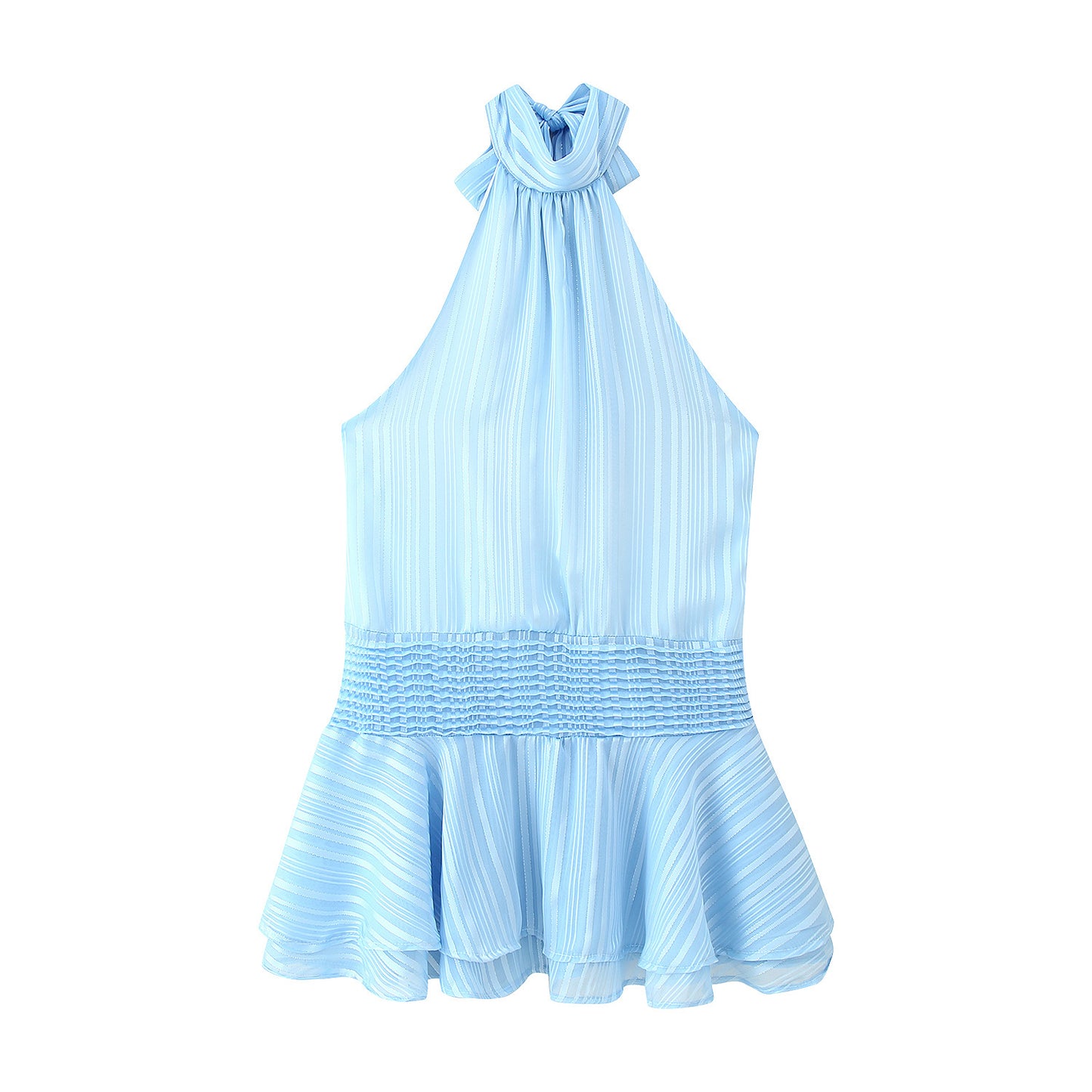 The Atelier Satin Halter Dress