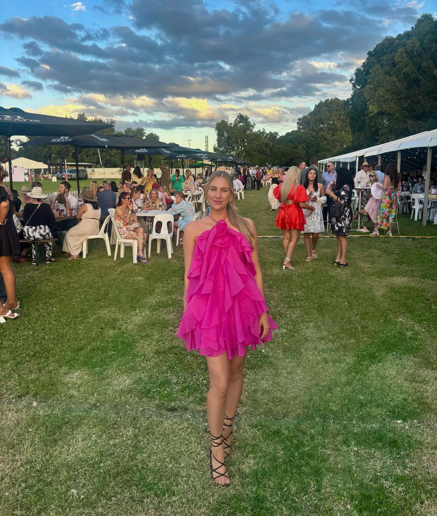 Floral Halter Neck Maxi Dress