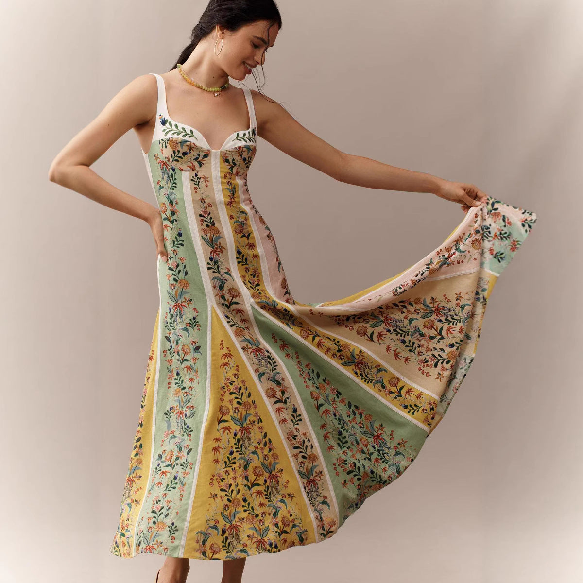 The Riviera Linen Maxi