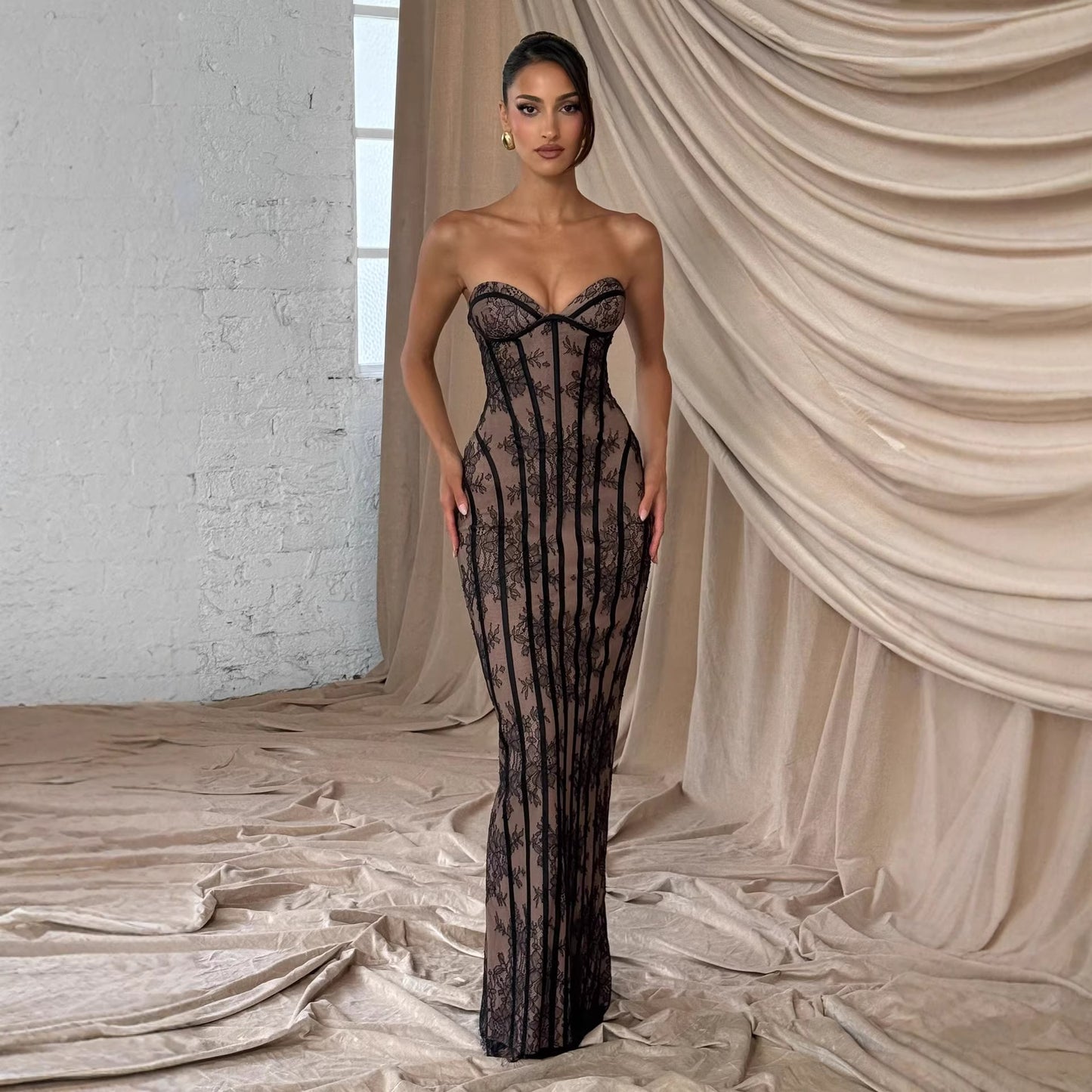 The Luminary Open-Knit Gown