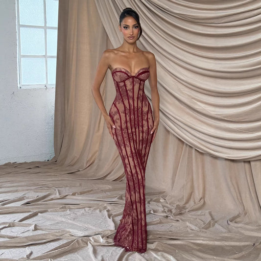 The Luminary Open-Knit Gown