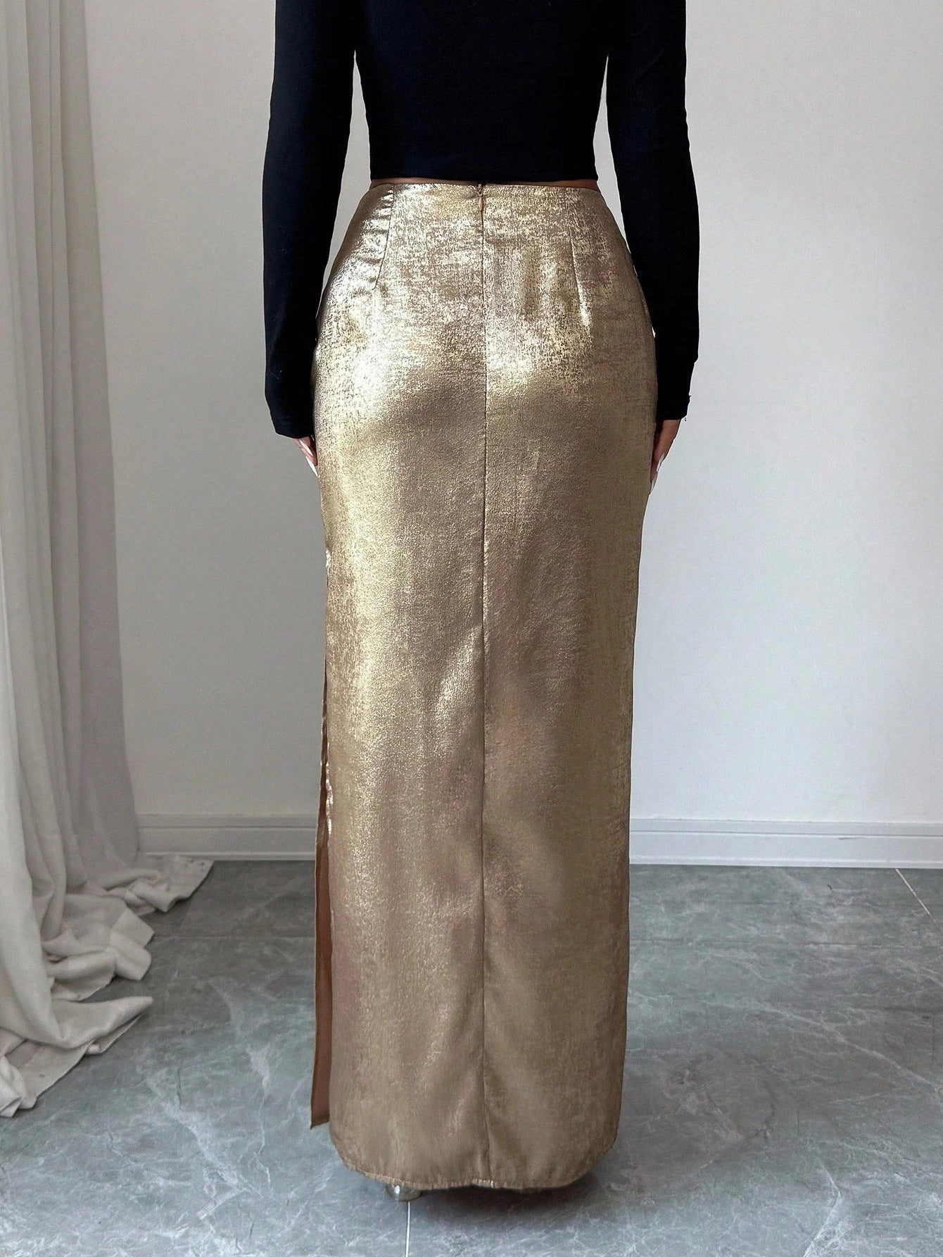 The Luminary Liquid Maxi Skirt