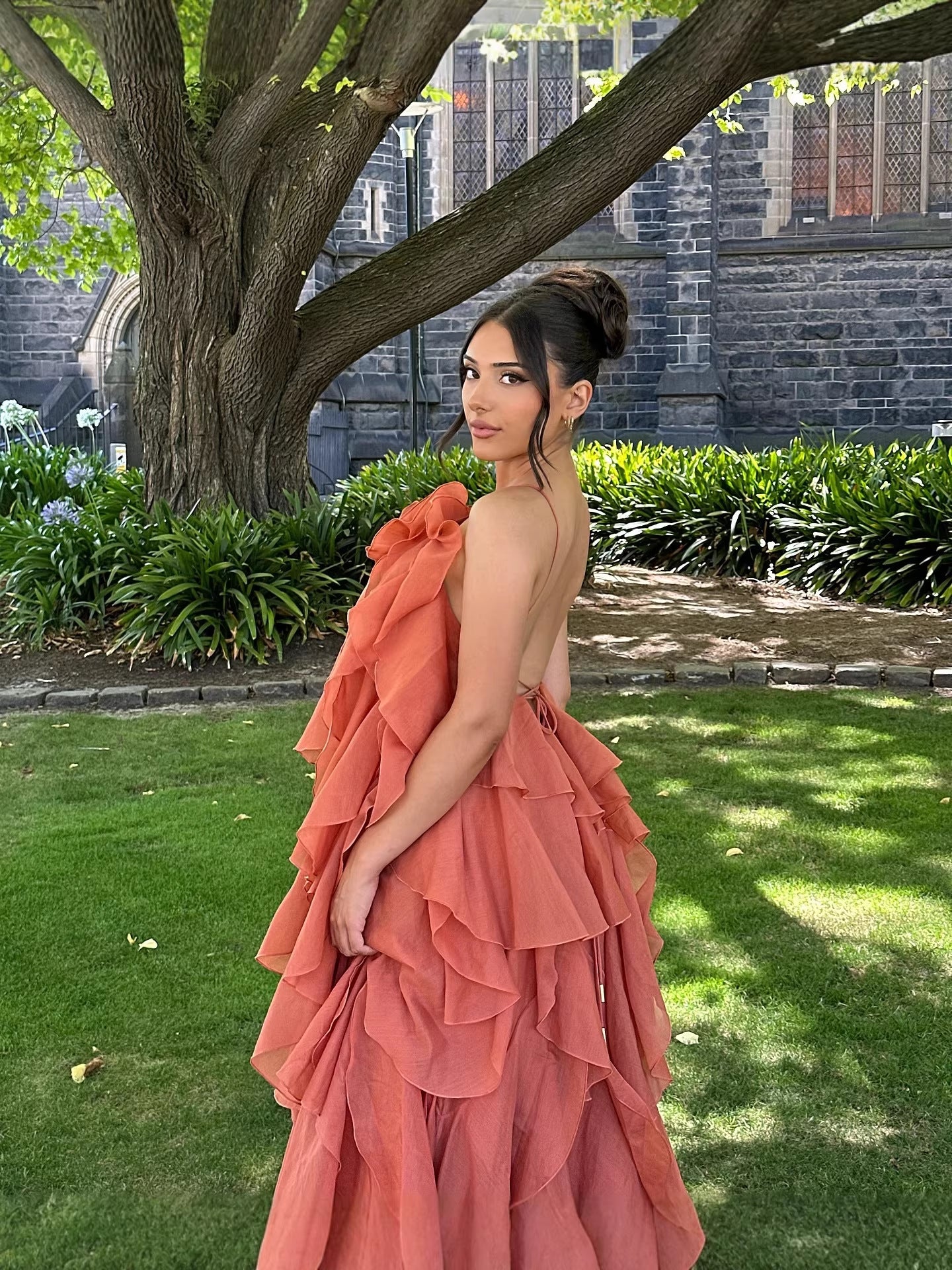 Floral Halter Neck Maxi Dress