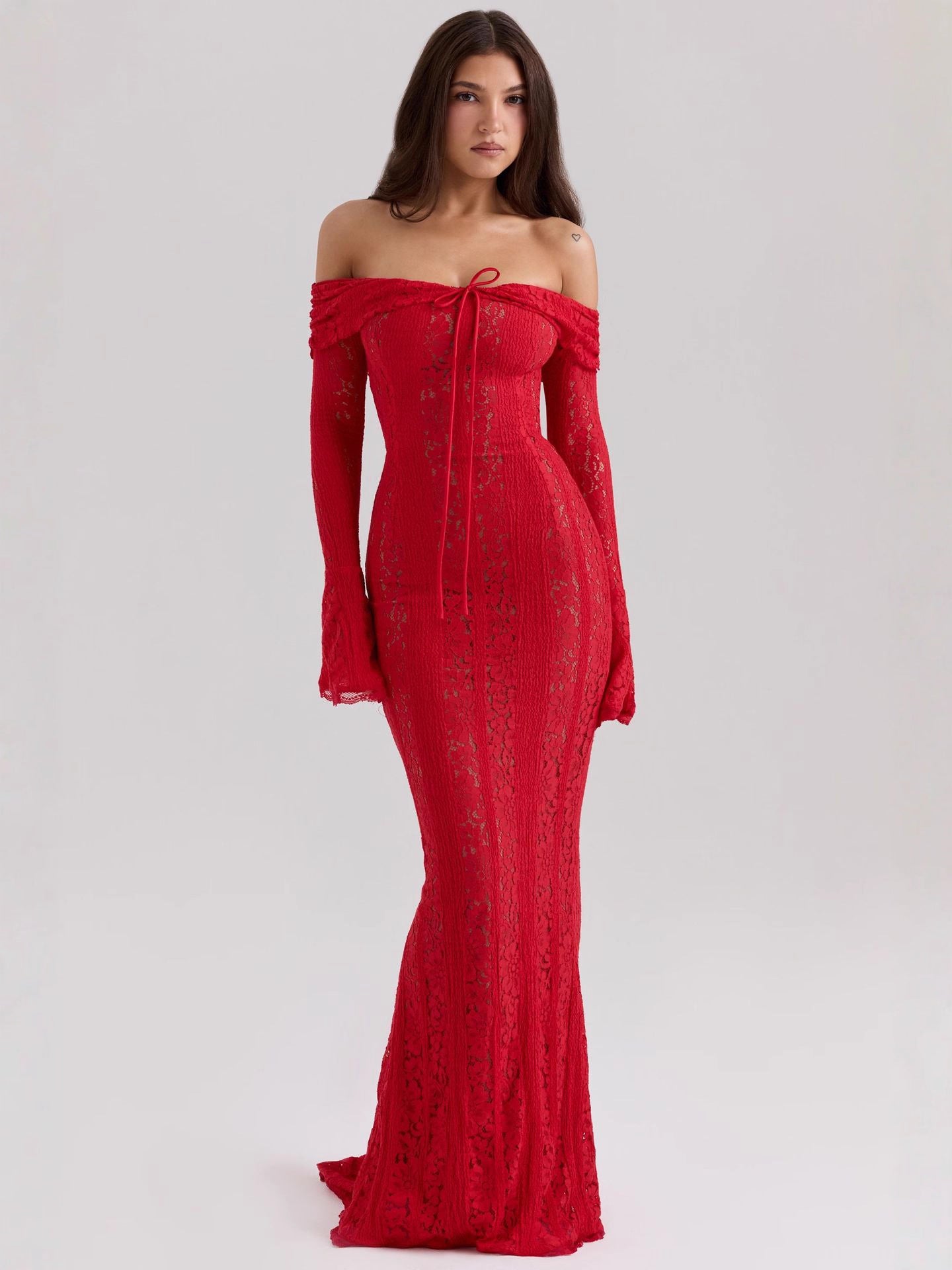 The Luminary Lace Column Gown