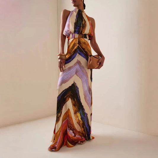The Escapade Printed Maxi