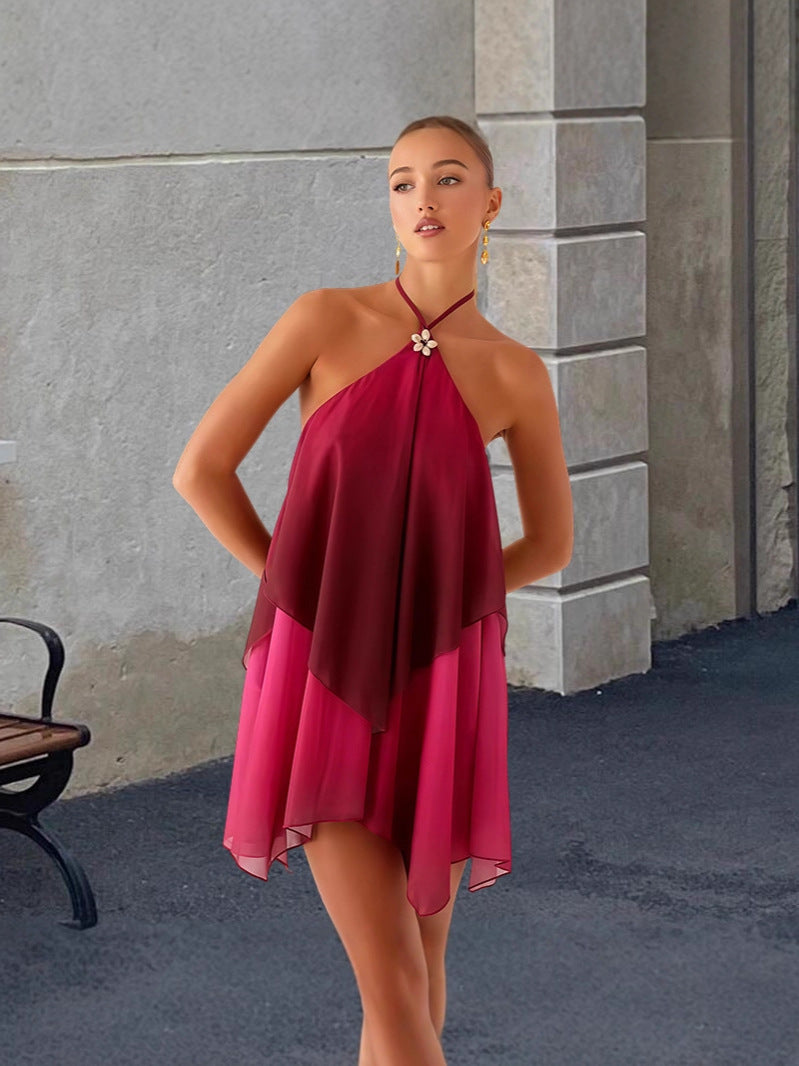 The Ombré Mesh Halter Mini
