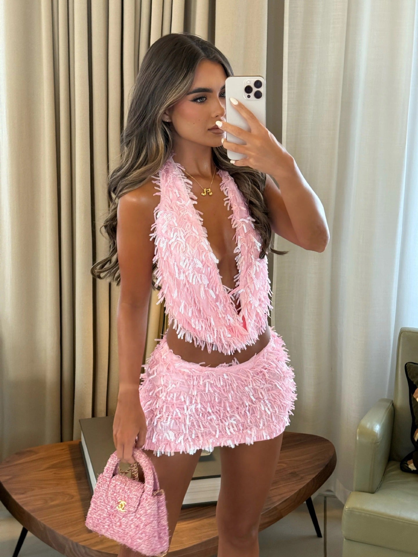 The Riviera Halter Skirt Set