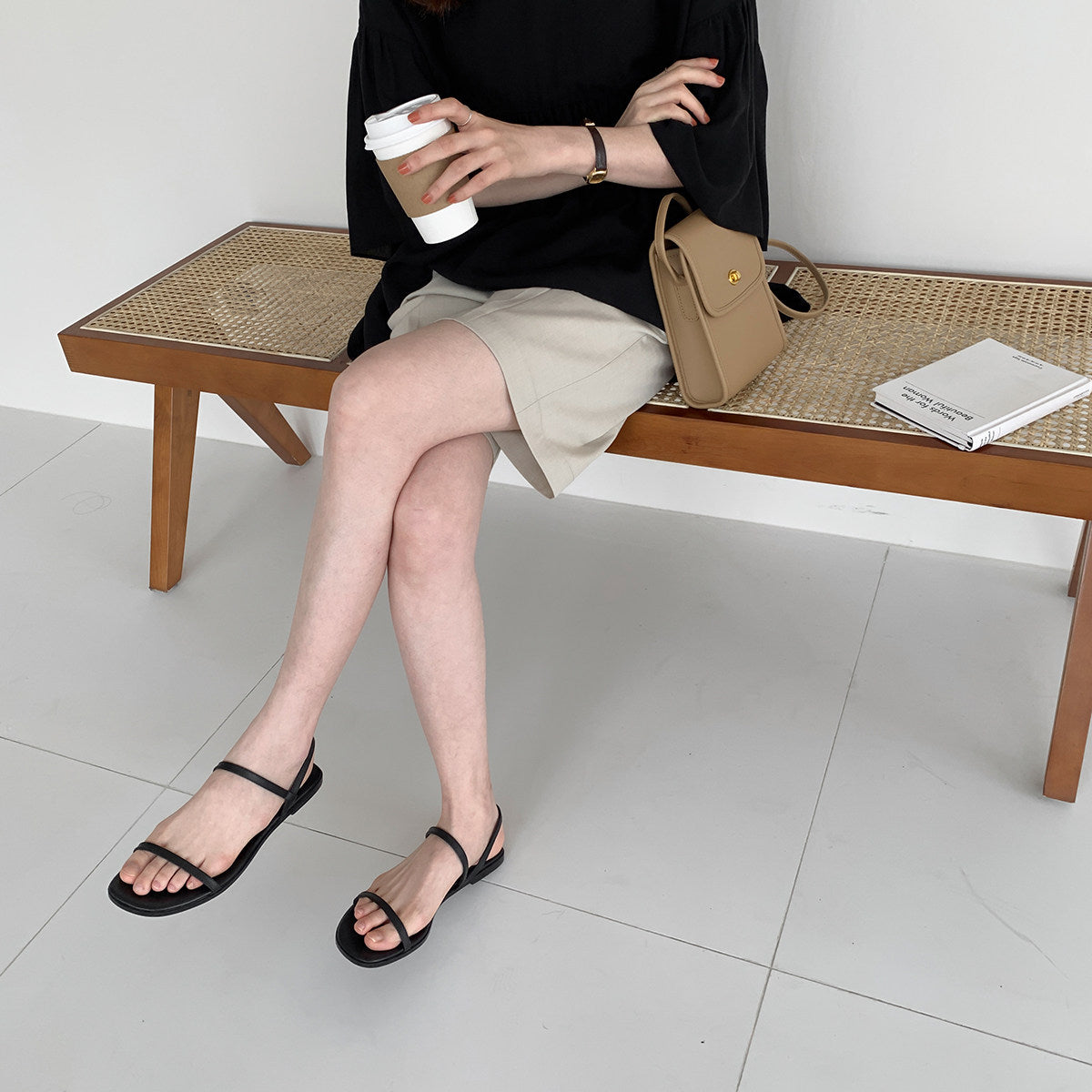 The Capri Leather Slide