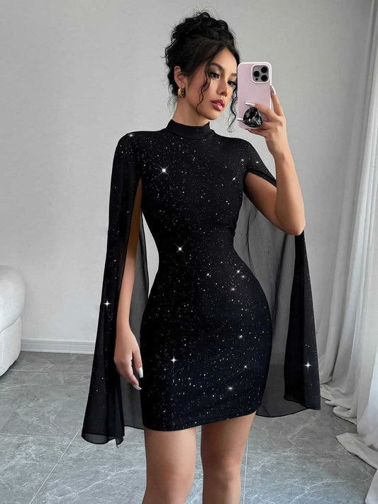 The Vesper Cape Dress