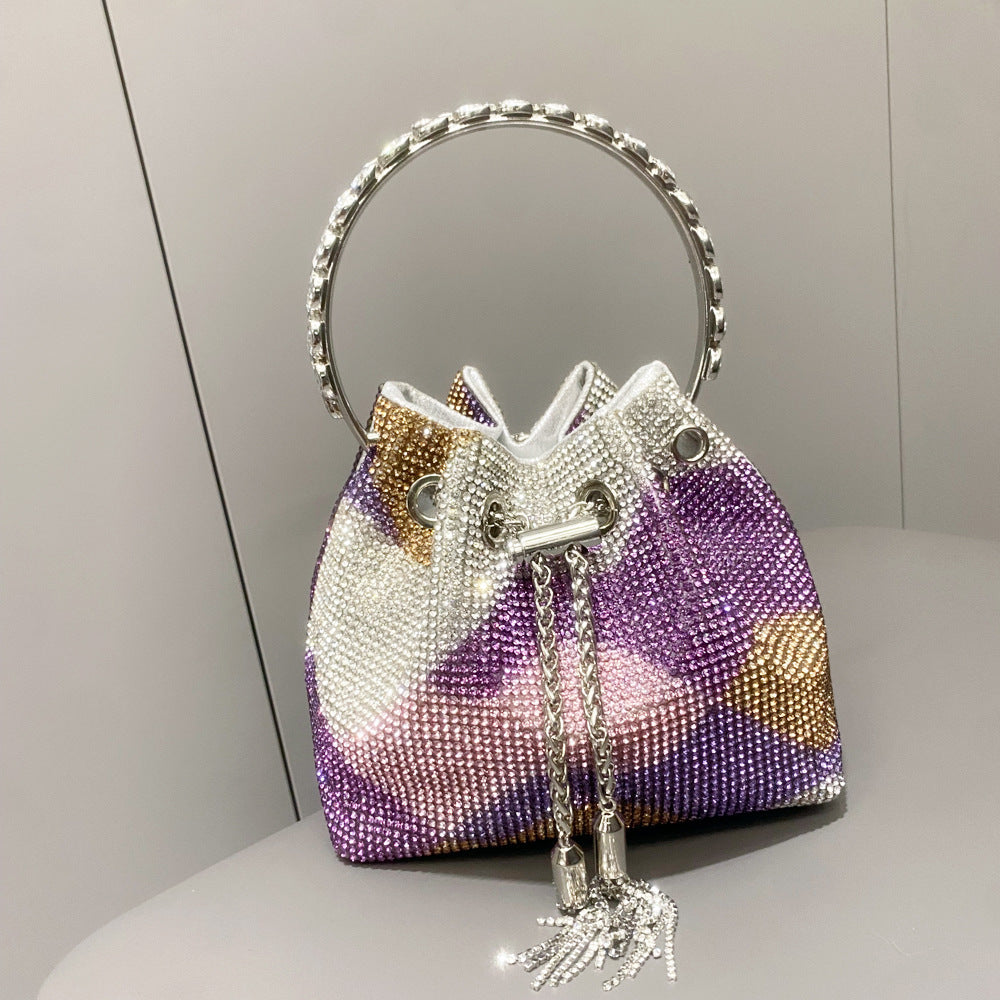 The Cleo Crystal Bucket Bag