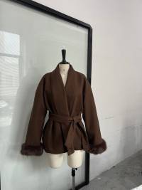 The Atelier Plush Trim Coat